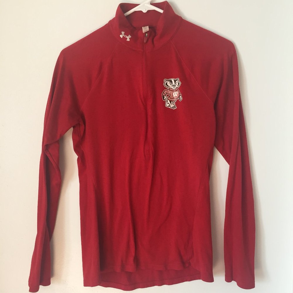 Wisconsin Badger Under Armour Quartar Zip